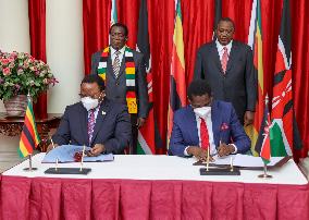 KENYA-NAIROBI-ZIMBABWE-BILATERAL AGREEMENTS-SIGNING