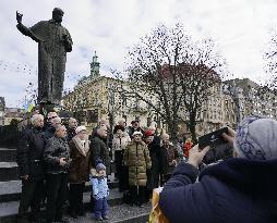 Statue of Ukrainian poet Taras Shevchenko