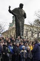 Statue of Ukrainian poet Taras Shevchenko