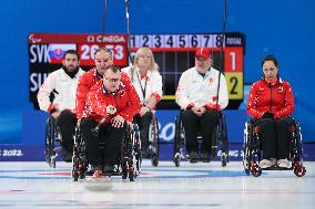 (SP)CHINA-BEIJING-WINTER PARALYMPICS-WHEELCHAIR CURLING-ROUND ROBIN SESSION-SVK VS SUI(CN)