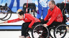 (SP)CHINA-BEIJING-WINTER PARALYMPICS-WHEELCHAIR CURLING-ROUND ROBIN SESSION-SVK VS SUI(CN)