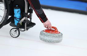 (SP)CHINA-BEIJING-WINTER PARALYMPICS-WHEELCHAIR CURLING-ROUND ROBIN SESSION-CAN VS NOR(CN)