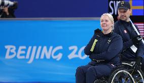 (SP)CHINA-BEIJING-WINTER PARALYMPICS-WHEELCHAIR CURLING-ROUND ROBIN SESSION-SWE VS USA (CN)