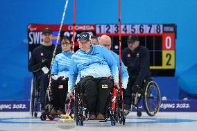 (SP)CHINA-BEIJING-WINTER PARALYMPICS-WHEELCHAIR CURLING-ROUND ROBIN SESSION-SWE VS USA (CN)