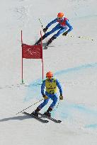 (SP)CHINA-BEIJING- WINTER PARALYMPICS-ALPINE SKIING-MEN'S GIANT SLALOM VISION IMPAIRED (CN)