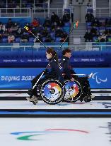 (SP)CHINA-BEIJING-WINTER PARALYMPICS-WHEELCHAIR CURLING-ROUND ROBIN SESSION-KOR VS USA(CN)