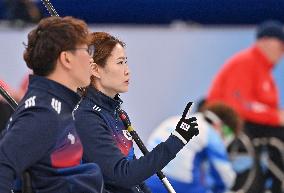 (SP)CHINA-BEIJING-WINTER PARALYMPICS-WHEELCHAIR CURLING-ROUND ROBIN SESSION-KOR VS USA(CN)