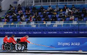 (SP)CHINA-BEIJING-WINTER PARALYMPICS-WHEELCHAIR CURLING-ROUND ROBIN SESSION-GBR VS LAT (CN)