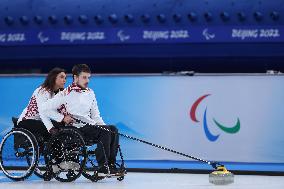 (SP)CHINA-BEIJING-WINTER PARALYMPICS-WHEELCHAIR CURLING-ROUND ROBIN SESSION-GBR VS LAT (CN)