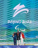 (SP)CHINA-BEIJING-BEIJING 2022 WINTER PARALYMPICS-ALPINE SKIING-MEN'S GIANT SLALOM-STANDING-AWARDING CEREMONY(CN)