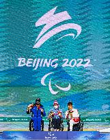 (SP)CHINA-BEIJING-BEIJING 2022 WINTER PARALYMPICS-ALPINE SKIING-MEN'S GIANT SLALOM-SITTING-AWARDING CEREMONY(CN)