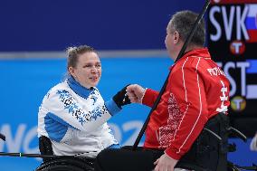 (SP)CHINA-BEIJING-WINTER PARALYMPICS-WHEELCHAIR CURLING-ROUND ROBIN SESSION- SVK VS EST(CN)