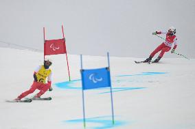 (SP)CHINA-BEIJING-WINTER PARALYMPICS-ALPINE SKIING-WOMEN'S GIANT SLALOM-VISION IMPAIRED (CN)