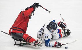 (SP)CHINA-BEIJING-WINTER PARALYMPICS-PARA ICE HOCKEY-SEMIFINAL-CAN VS KOR