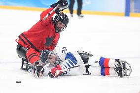 (SP)CHINA-BEIJING-WINTER PARALYMPICS-PARA ICE HOCKEY-SEMIFINAL-CAN VS KOR