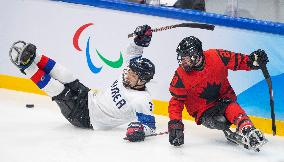 (SP)CHINA-BEIJING-WINTER PARALYMPICS-PARA ICE HOCKEY-SEMIFINAL-CAN VS KOR