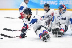 (SP)CHINA-BEIJING-WINTER PARALYMPICS-PARA ICE HOCKEY-SEMIFINAL-CAN VS KOR