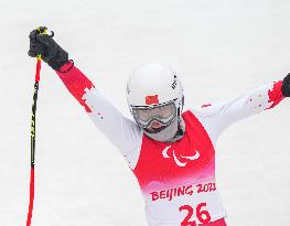 (SP)CHINA-BEIJING-WINTER PARALYMPICS-ALPINE SKIING-WOMEN'S GIANT SLALOM-STANDING (CN)