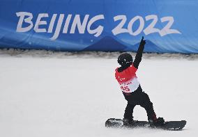 (SP)CHINA-ZHANGJIAKOU-WINTER PARALYMPICS-PARA SNOWBOARD-MEN'S BANKED SLALOM SB-LL2 (CN)