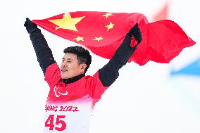 (SP)CHINA-ZHANGJIAKOU-WINTER PARALYMPICS-PARA SNOWBOARD-MEN'S BANKED SLALOM SB-LL2 (CN)
