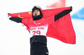 (SP)CHINA-ZHANGJIAKOU-WINTER PARALYMPICS-PARA SNOWBOARD-MEN'S BANKED SLALOM SB-LL1(CN)