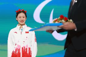 (SP)CHINA-BEIJING-WINTER PARALYMPICS-PARA ALPINE SKIING-WOMEN'S GIANT SLALOM-AWARDING CEREMONY(CN)