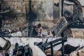 PHILIPPINES-QUEZON CITY-FIRE-AFTERMATH