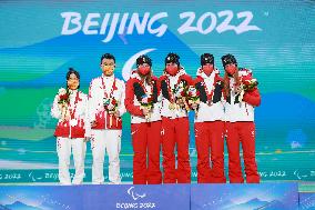 (SP)CHINA-BEIJING-WINTER PARALYMPICS-PARA ALPINE SKIING-WOMEN'S GIANT SLALOM-VISION IMPAIRED-AWARDING CEREMONY(CN)
