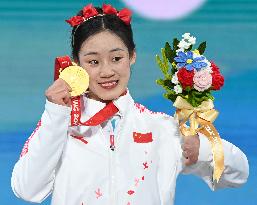 (SP)CHINA-BEIJING-WINTER PARALYMPICS-PARA ALPINE SKIING-WOMEN'S GIANT SLALOM-STANDING-AWARDING CEREMONY(CN)