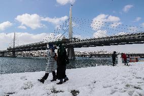 TURKEY-ISTANBUL-SNOW