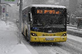 TURKEY-ISTANBUL-SNOW