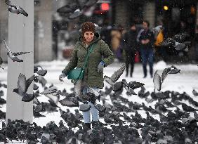 TURKEY-ISTANBUL-SNOW