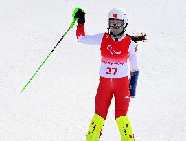 (SP)CHINA-BEIJING-WINTER PARALYMPICS-PARA ALPINE SKIING-WOMEN'S SLALOM-STANDING(CN)