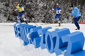 (SP)CHINA-ZHANGJIAKOU-WINTER PARALYMPICS-PARA CROSS-COUNTRY SKIING -MEN'S MIDDLE DISTANCE FREE TECHNIQUE VISION IMPAIRED (CN)