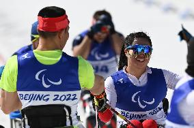 (SP)CHINA-ZHANGJIAKOU-WINTER PARALYMPICS-PARA CROSS-COUNTRY SKIING-WOMEN'S MIDDLE DISTANCE SITTING(CN)