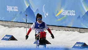 (SP)CHINA-ZHANGJIAKOU-WINTER PARALYMPICS-PARA CROSS-COUNTRY SKIING-WOMEN'S MIDDLE DISTANCE SITTING(CN)