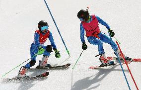 (SP)CHINA-BEIJING-WINTER PARALYMPICS-ALPINE SKIING-WOMEN'S SLALOM VISION IMPAIRED(CN)