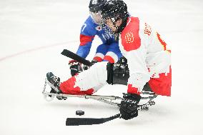 (SP)CHINA-BEIJING-WINTER PARALYMPICS-PARA ICE HOCKEY-BRONZE MEDAL GAME-CHN VS KOR(CN)