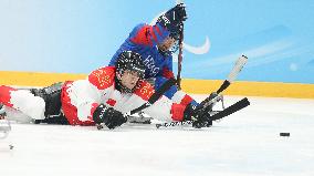 (SP)CHINA-BEIJING-WINTER PARALYMPICS-PARA ICE HOCKEY-BRONZE MEDAL GAME-CHN VS KOR(CN)