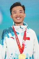 (SP)CHINA-ZHANGJIAKOU-WINTER PARALYMPICS-PARA CROSS-COUNTRY SKIING-MEN'S MIDDLE DISTANCE STANDING-VICTORY CEREMONY (CN)