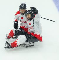 (SP)CHINA-BEIJING-WINTER PARALYMPICS-PARA ICE HOCKEY-BRONZE MEDAL GAME-CHN VS KOR(CN)