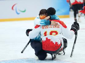(SP)CHINA-BEIJING-WINTER PARALYMPICS-PARA ICE HOCKEY-BRONZE MEDAL GAME-CHN VS KOR(CN)