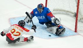 (SP)CHINA-BEIJING-WINTER PARALYMPICS-PARA ICE HOCKEY-BRONZE MEDAL GAME-CHN VS KOR(CN)