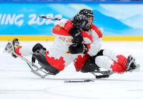 (SP)CHINA-BEIJING-WINTER PARALYMPICS-PARA ICE HOCKEY-BRONZE MEDAL GAME-CHN VS KOR(CN)