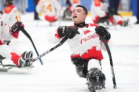 (SP)CHINA-BEIJING-WINTER PARALYMPICS-PARA ICE HOCKEY-BRONZE MEDAL GAME-CHN VS KOR(CN)