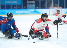 (SP)CHINA-BEIJING-WINTER PARALYMPICS-PARA ICE HOCKEY-BRONZE MEDAL GAME-CHN VS KOR(CN)