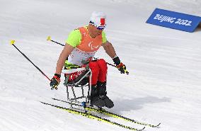 (SP)CHINA-ZHANGJIAKOU-WINTER PARALYMPICS-PARA CROSS-COUNTRY SKIING-OPEN 4X2.5KM RELAY (CN)