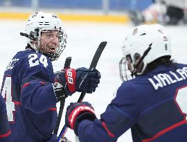 (SP)CHINA-BEIJING-WINTER PARALYMPICS-PARA ICE HOCKEY-GOLD MEDAL GAME-USA VS CAN (CN)