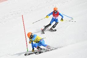 (SP)CHINA-BEIJING-BEIJING 2022 WINTER PARALYMPICS-ALPINE SKIING-MEN'S SLALOM-VISION IMPAIRED(CN)