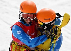 (SP)CHINA-BEIJING-BEIJING 2022 WINTER PARALYMPICS-ALPINE SKIING-MEN'S SLALOM-VISION IMPAIRED(CN)